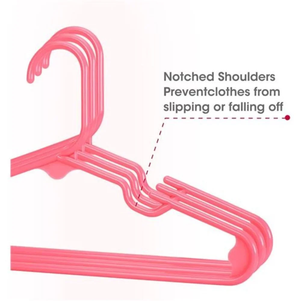 60 Pack, Ultra Thin No Slip Infant Nursery Clothes Hangers